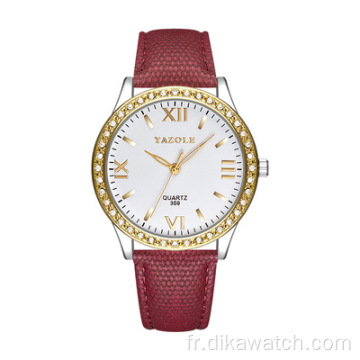YAZOLE 359 exquis Montre Femme Top Marque de luxe Quartz Femme Mode Wristwatch Casual Horloge Femme cadeau